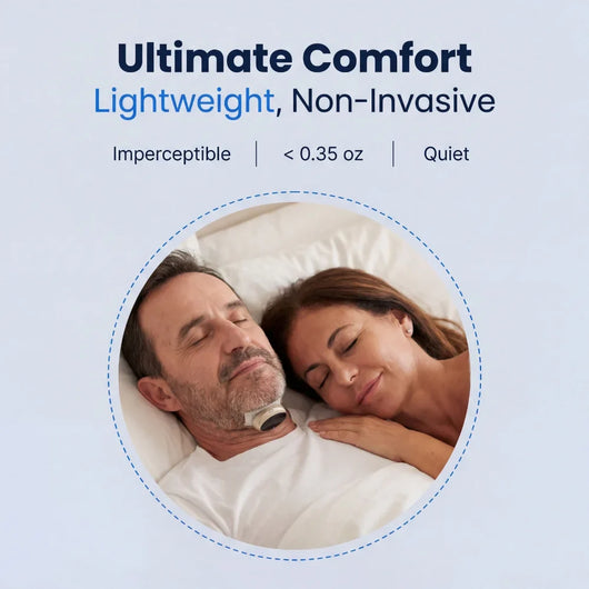 Hushlea Pro is lightweight and non-invasive for comfortable sleep